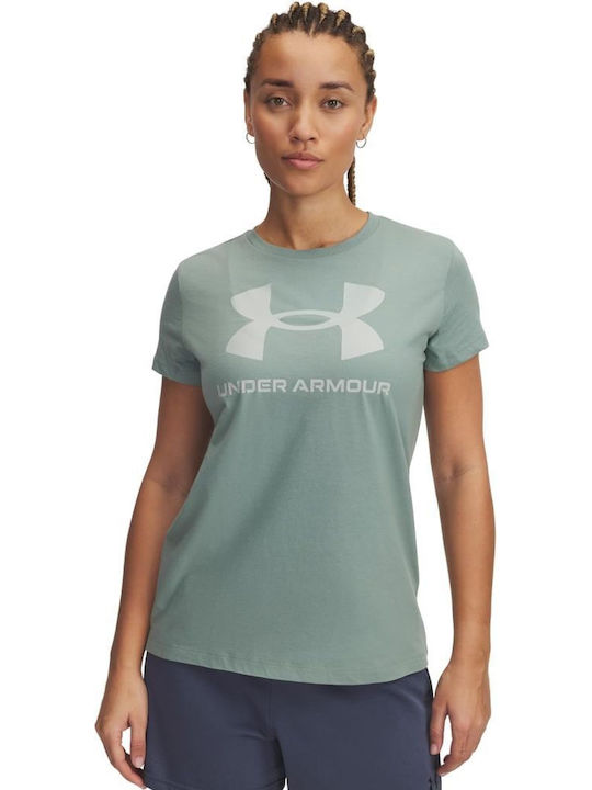Under Armour Damen Sportlich T-Shirt Hydro Gree...