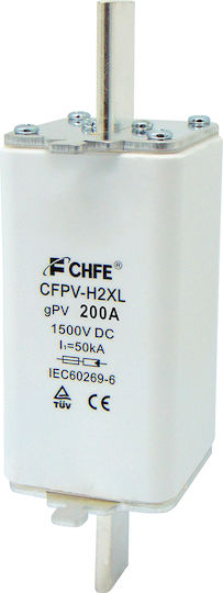Ασφαλεια Μαχαιρωτη Φωτοβολταϊκων H2 200a 1500vdc Gpv Cfpv-h2xl Chf