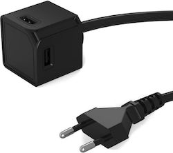 Allocacoc Extended PowerCube 4 Θέσεων με Καλώδιο 3m