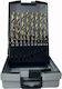 HSS Drill Bit Set 19 Pieces 5% Cobalt SKS Tools 13020053