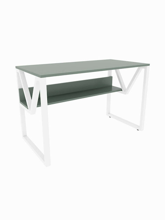 Desk Wooden Green-white 120x60x72.8cm