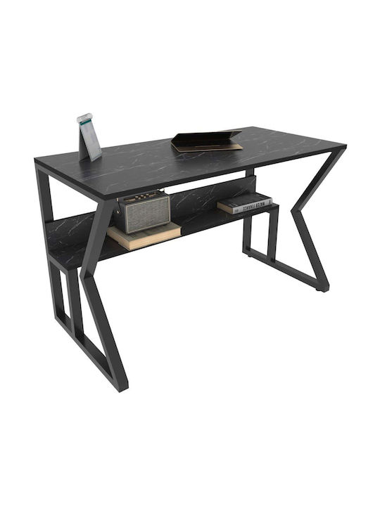 Schreibtisch Wake Holzoptik Schwarz 120x60x72.8...