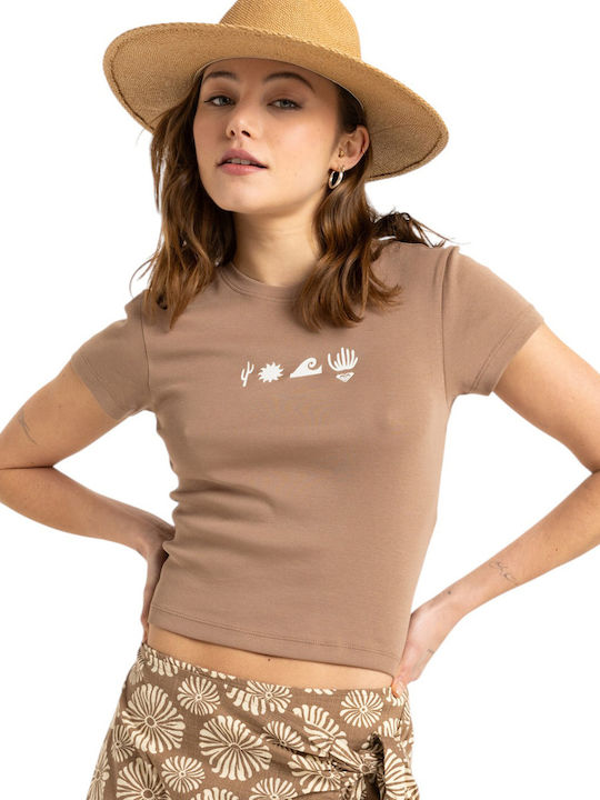 Beach Women's T-shirt Brown