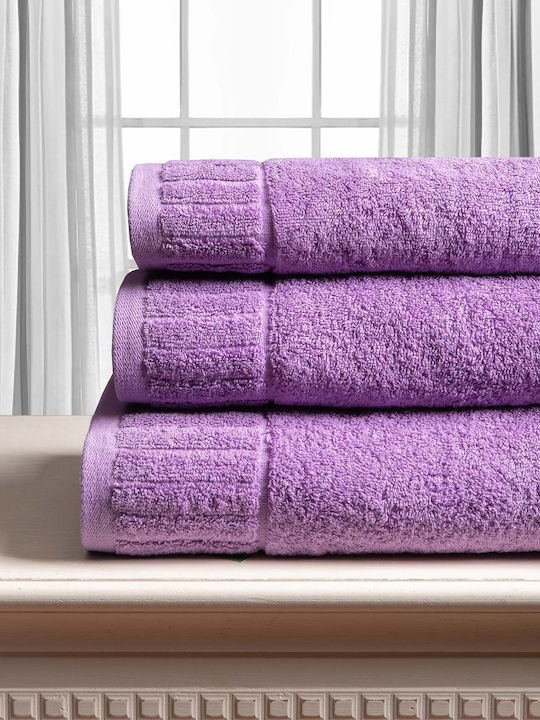 Silk Fashion Melodia 40x60cm Lilac Bath Towel W...