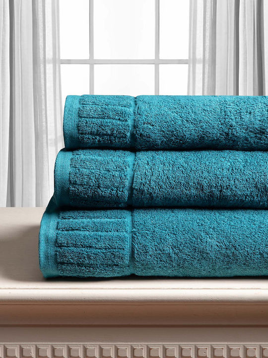 Silk Fashion Bath Towel Melodia 75x150cm Teal W...