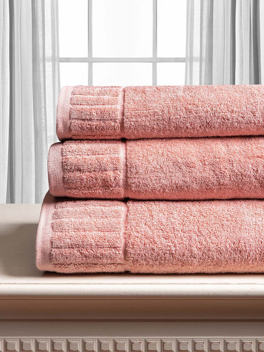 Silk Fashion Bath Towel Melody 75x150cm Dusty R...