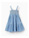 Rochie pentru Copii Fără mâneci Denim Albastru