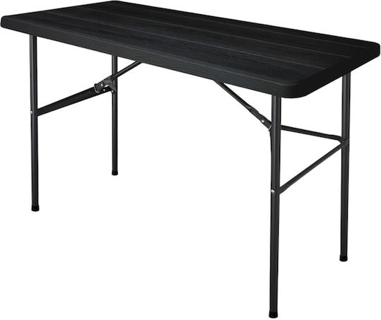 Masă 122x60x74buc Negru Masă 122x60x74buc Negru