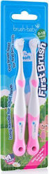 Brush Baby Set Baby-Zahnbürsten für 0m+ Brush Baby Set Baby-Zahnbürsten für 0m+