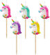 Unicorn Birthday Candles 5pcs