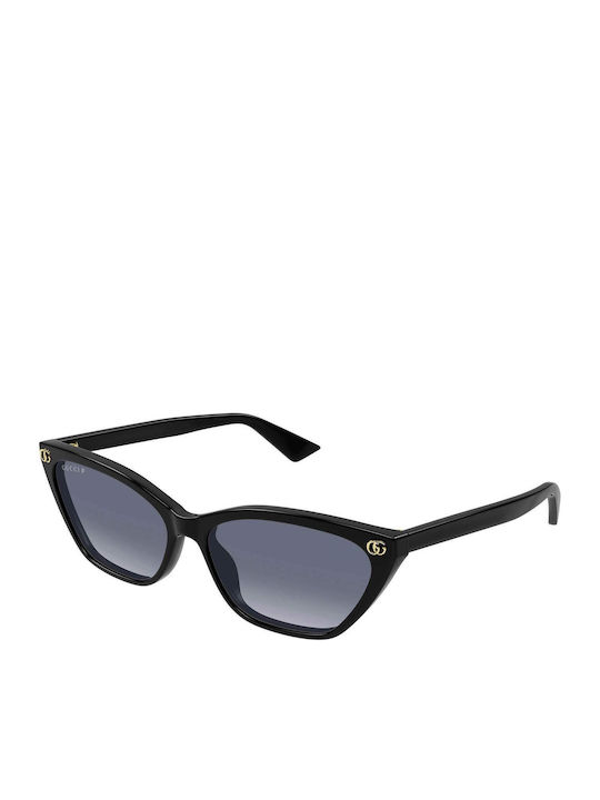 Gucci Women's Sunglasses with Black Plastic Frame and Black Gradient Lens GG1815S 005