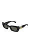 Gucci Women Sunglasses With Black Horn-Rimmed Frame And Grey Lens GG1827S 001