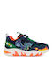 Kids Sneakers with Scratch & Lights Blue