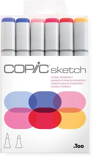 Copic Sketch Маркери Многоцветен 6бр