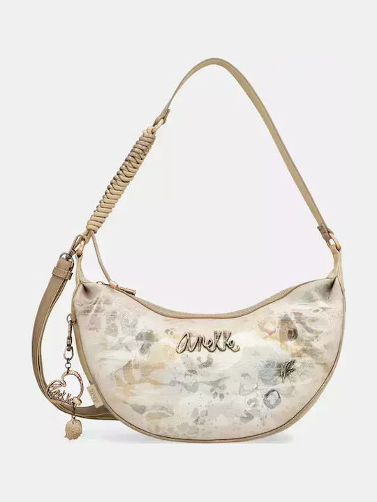 Damen Hobo Tasche Beige