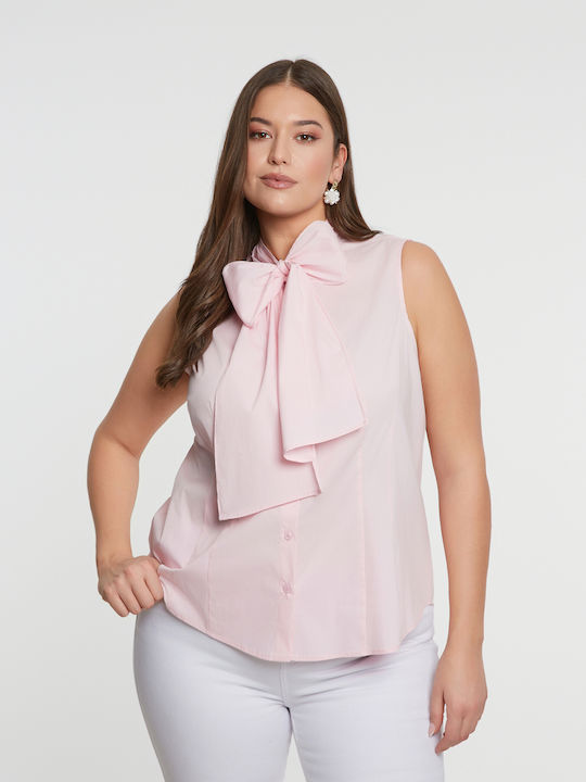 Damen Denim Hemd Rosa