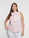 Damen Denim Hemd Rosa