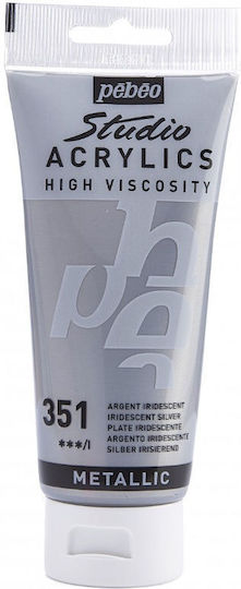 Acrylic Pebeo Studio Paint 100ml Silver 837351