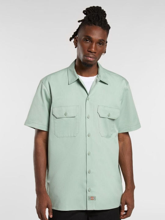 Dickies Work Κοντομάνικο Πουκάμισο Ανοιχτο Μπλε