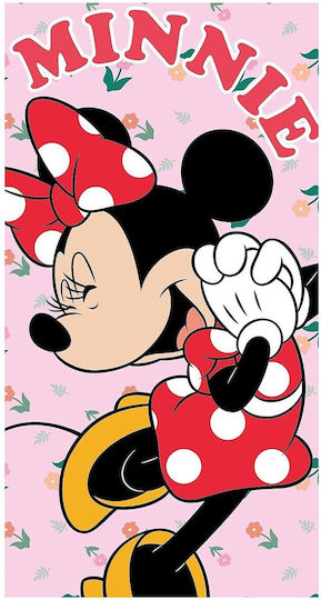 Microfiber Beach Towel Minnie Red 140x70cm Disney Min36-5015