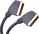 Cabletech Καλώδιο Scart мъжки - Scart мъжки 3м Черен KPO3911-3