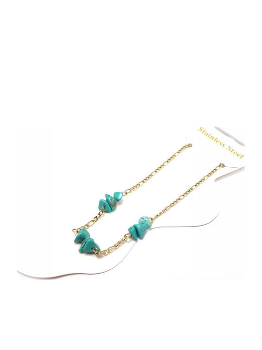 Isay Collection Αλυσίδα Ποδιού από Ανοξείδωτο Ατσάλι