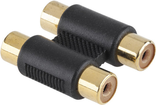 Convertor RCA masculin în RCA feminin Auriu 1buc ZLA0317Z