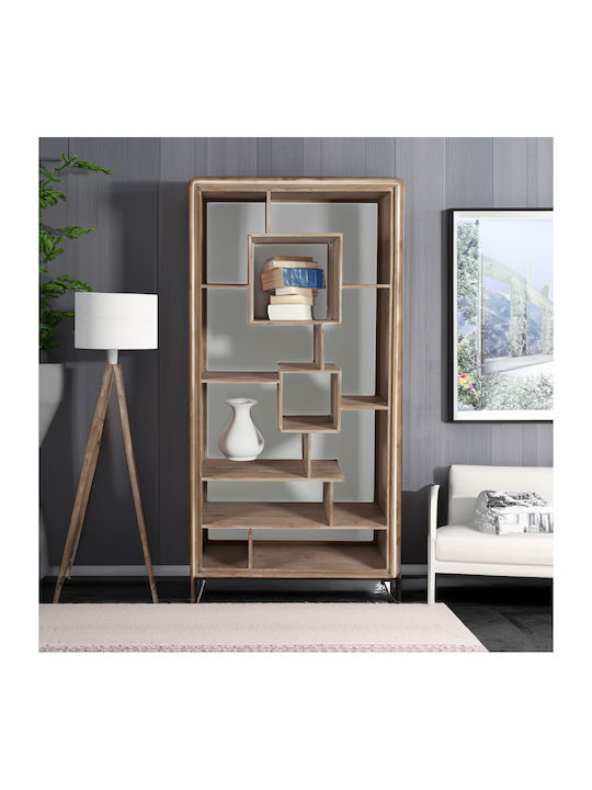 Bibliothek Attari Weiß Patina 100x41x210cm 720-1308-Weiß