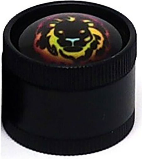 Râșniță de tutun din metal Champ Lion 30mm 3 părți 1 bucată negru