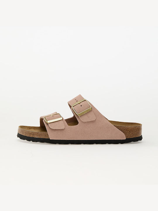 シューズ・サンダルその他 BIRKENSTOCK Woman Flat sandals Beige 1027723 Birkenstock Arizona Birko-flor Birkibuc Birkibuc Women's