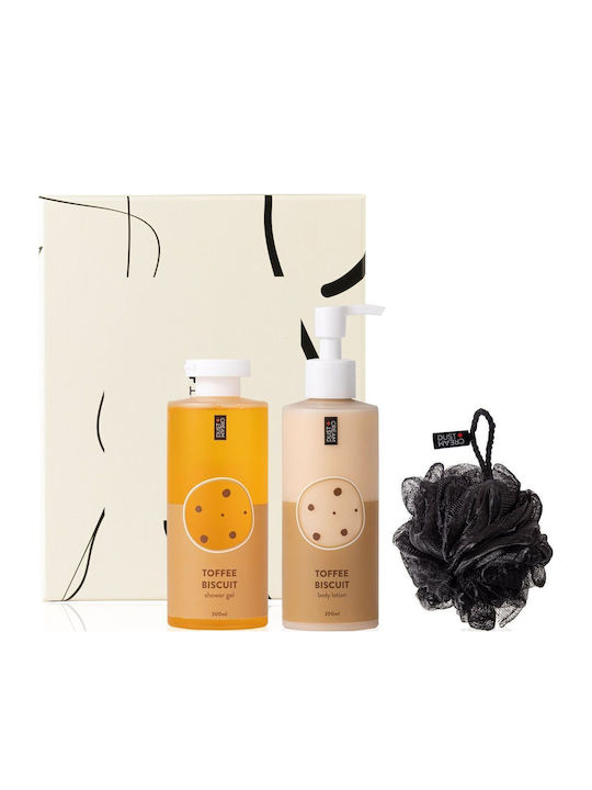 Dust+Cream Basic Line Комплект за грижа за кожата за Почистване на тялото 3бр