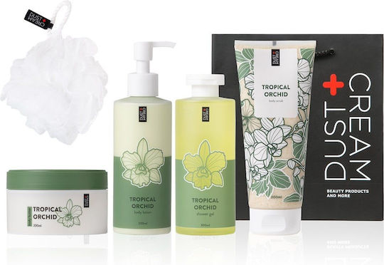 Dust+Cream Basic Line Σετ Περιποίησης για Καθαρισμό Σώματος 5τμχ