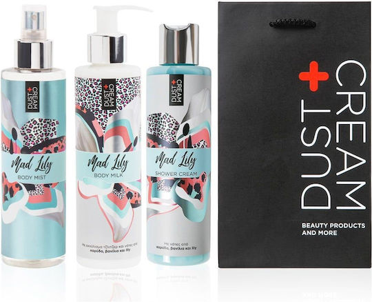 Dust+Cream Mad Lily Σετ Περιποίησης για Καθαρισμό Σώματος 3τμχ