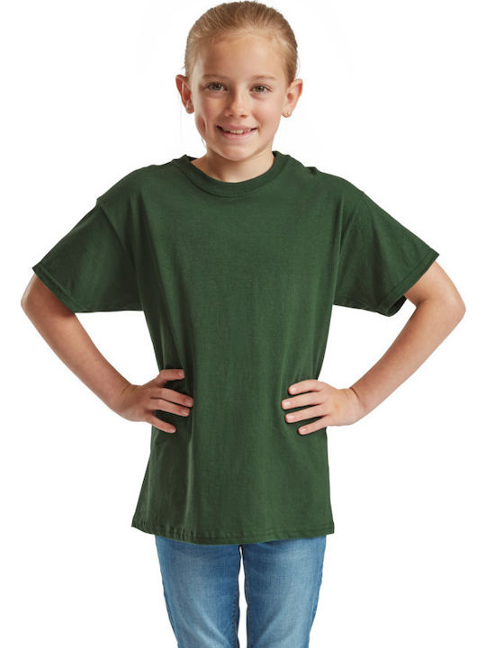 Fruit of the Loom Παιδικό T-shirt Bottle Green