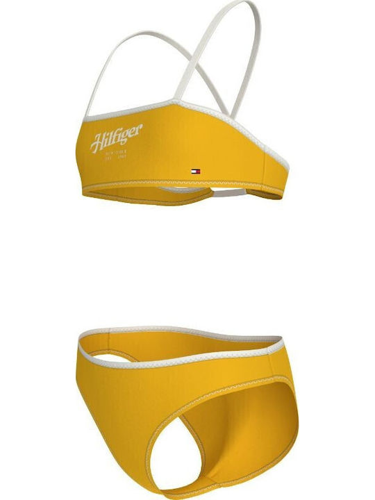 Tommy Hilfiger Kinder Badeanzug Bikini Yellow