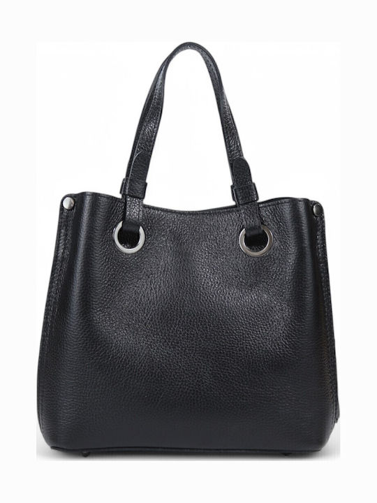 Leather Women's Bag Tote Handbag Black