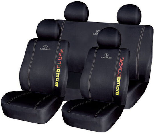 Takeposition Set Huse Auto Poliester Negru