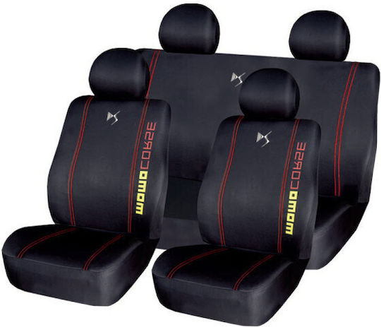 Takeposition Set Autositzbezüge Polyester Schwarz