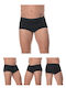 Herren Slips Black 3Packung