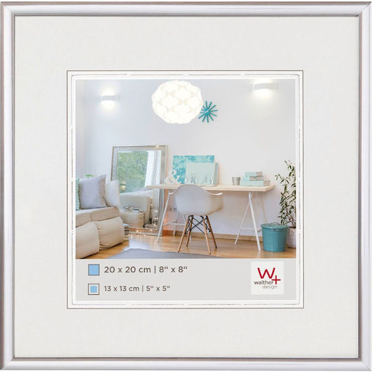 Walther Lifestyle Plastic Photo Frame with Silver Frame