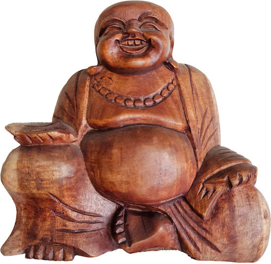 AristonLab Dekorativer Buddha aus Holz 15x15cm 1Stück