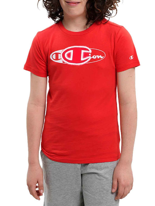 Champion Kinder-T-Shirt Rot