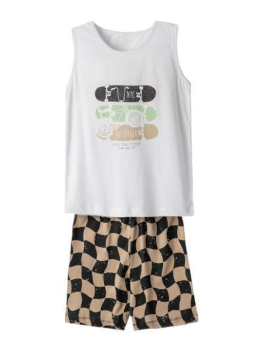 Hashtag Kids' Pajamas Summer white