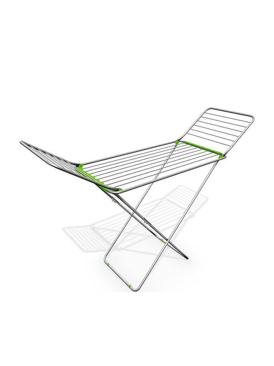 Gimi Alutech Aluminum Folding Floor Clothes Drying Rack with Hanging Length 20m
