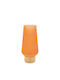 Iliadis Decorative Glass Orange Vase Φ16.5xH35cm
