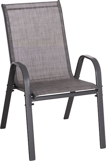 Gartenstühle Leon Grau 4 Stück 55x70x91cm