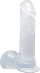 Baile Ρεαλιστικό Dildo με Όρχεις και Βεντούζα Blue 19cm