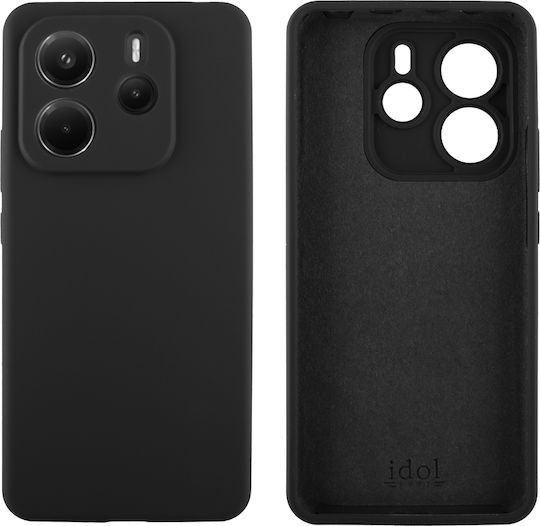 Idol 1991 Velvet Elite Back Cover Σιλικόνης Αδιάβροχο Μαύρο (Redmi Note 14 5G)