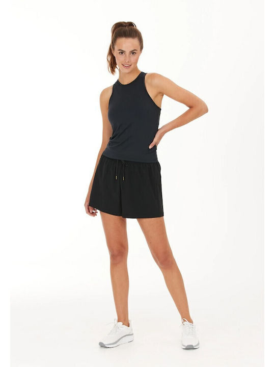 Damen Bluse Ärmellos Black