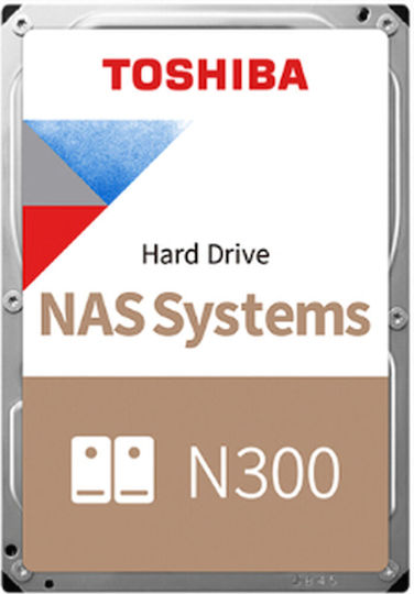Toshiba N300 10TB HDD Hard Drive 3.5" SATA III 7200rpm with 512MB Cache for NAS MN10ADA10TS
